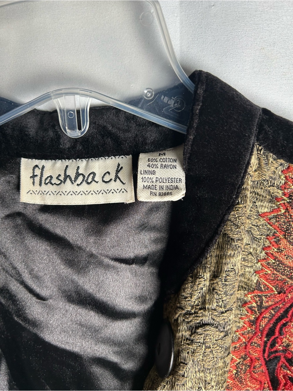 Flashback Women's Multicolor Patchwork Velvet Jacket - Picture 8 of 9
